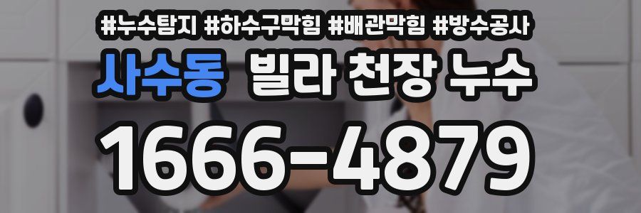 사수동 빌라 천장 누수