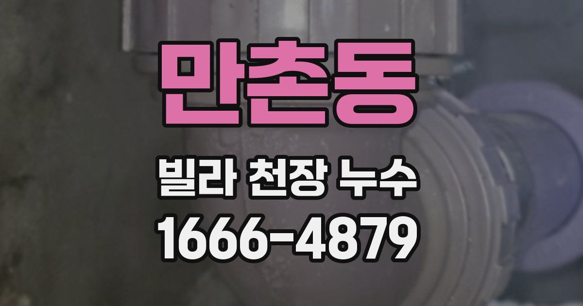 만촌동 빌라 천장 누수