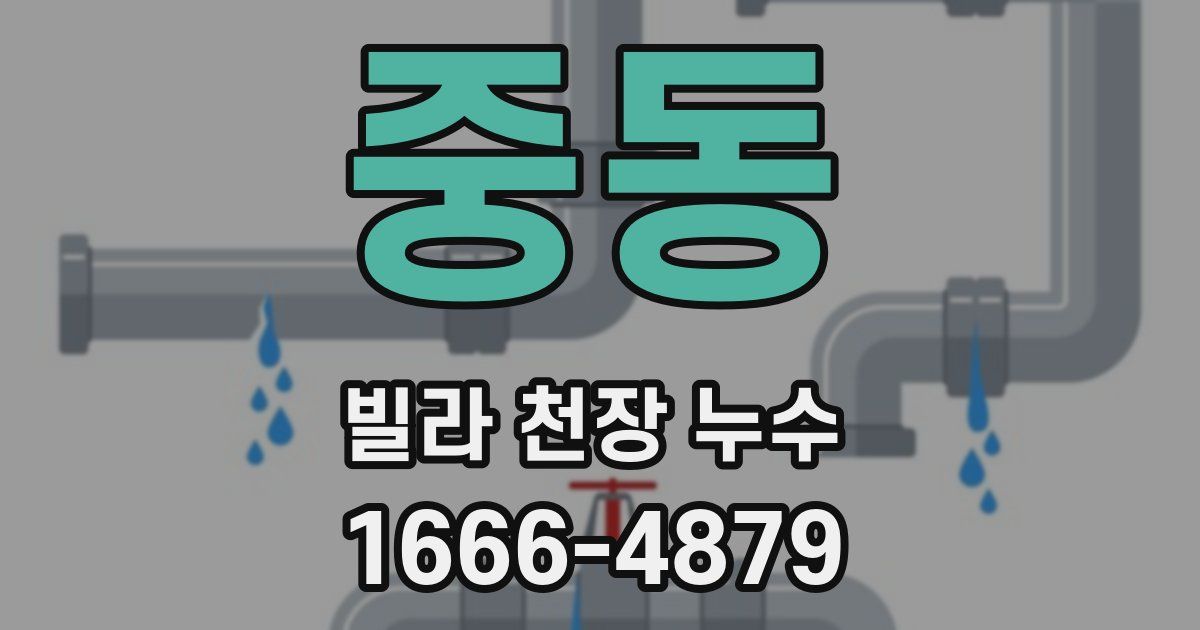 중동 빌라 천장 누수