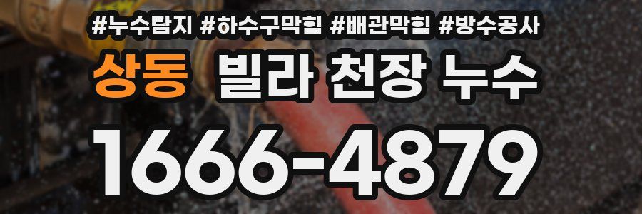 상동 빌라 천장 누수