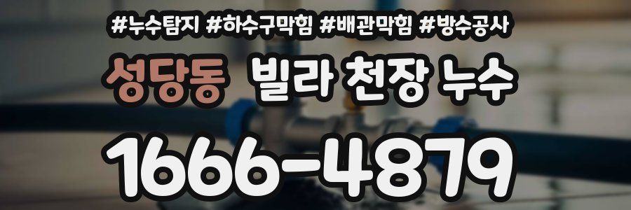 성당동 빌라 천장 누수
