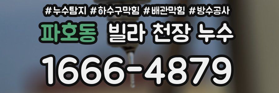 파호동 빌라 천장 누수