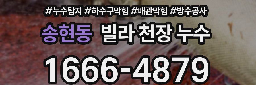 송현동 빌라 천장 누수