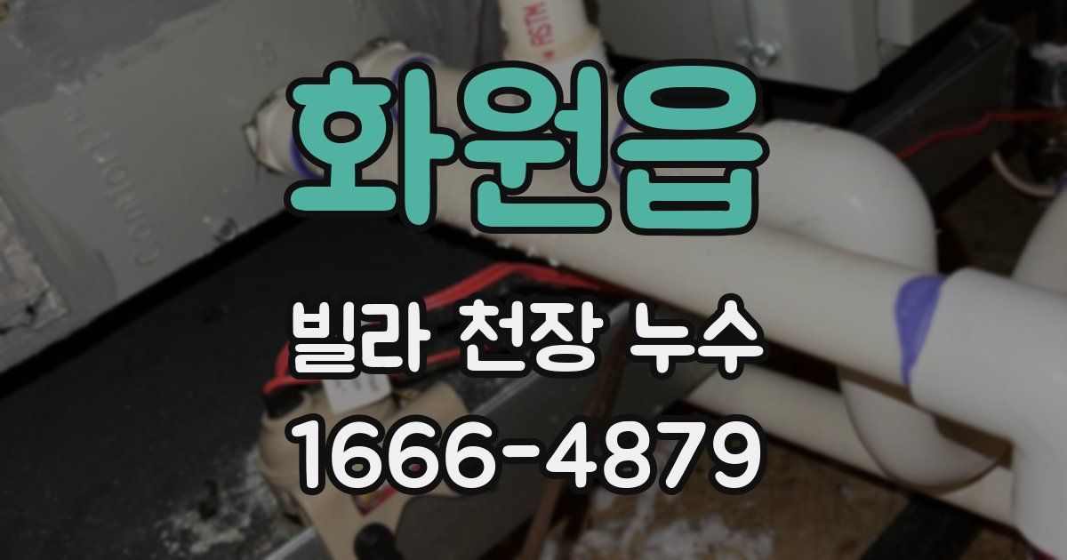 화원읍 빌라 천장 누수