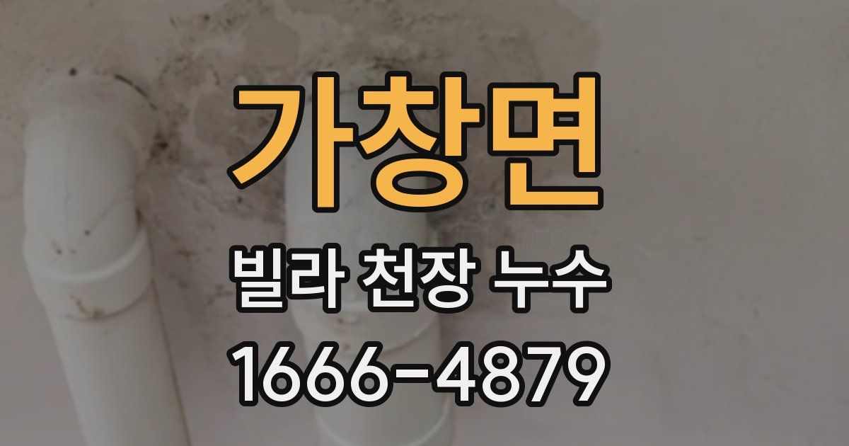 가창면 빌라 천장 누수