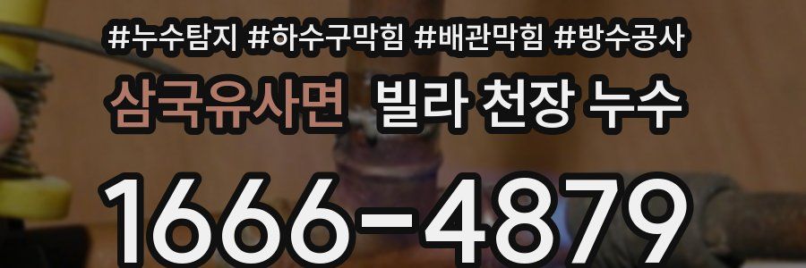삼국유사면 빌라 천장 누수