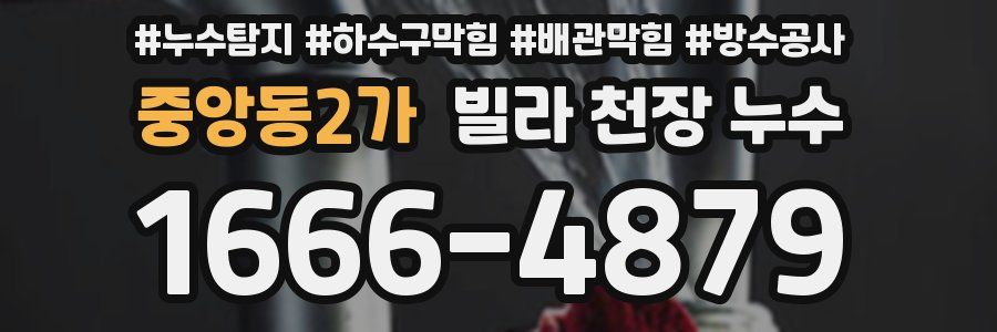 중앙동2가 빌라 천장 누수