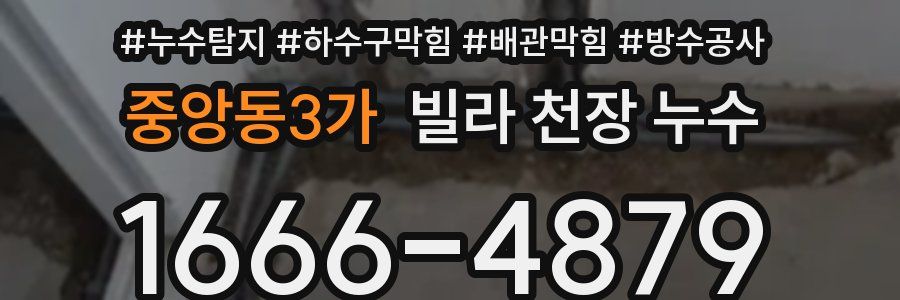 중앙동3가 빌라 천장 누수
