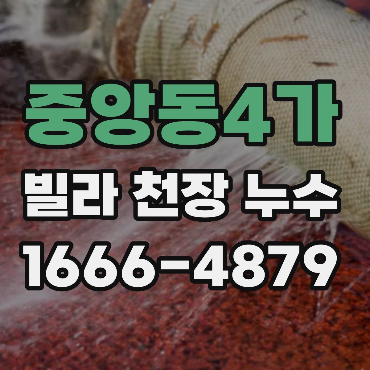 중앙동4가 빌라 천장 누수