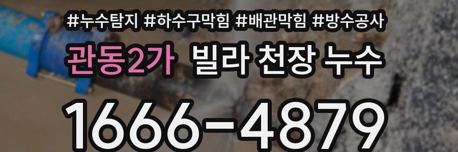 관동2가 빌라 천장 누수
