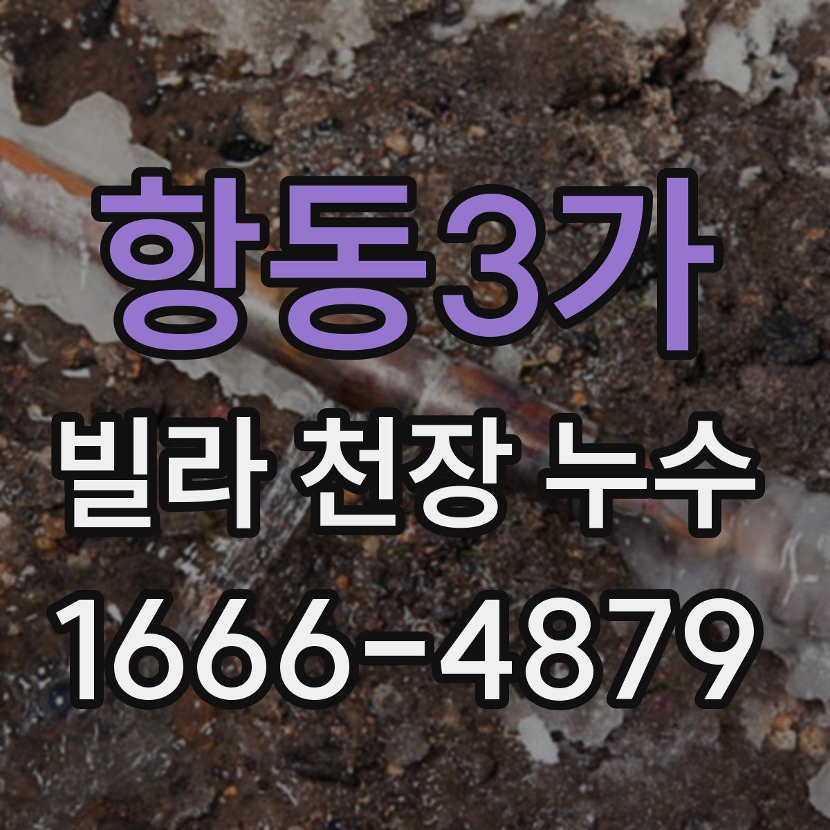 항동3가 빌라 천장 누수