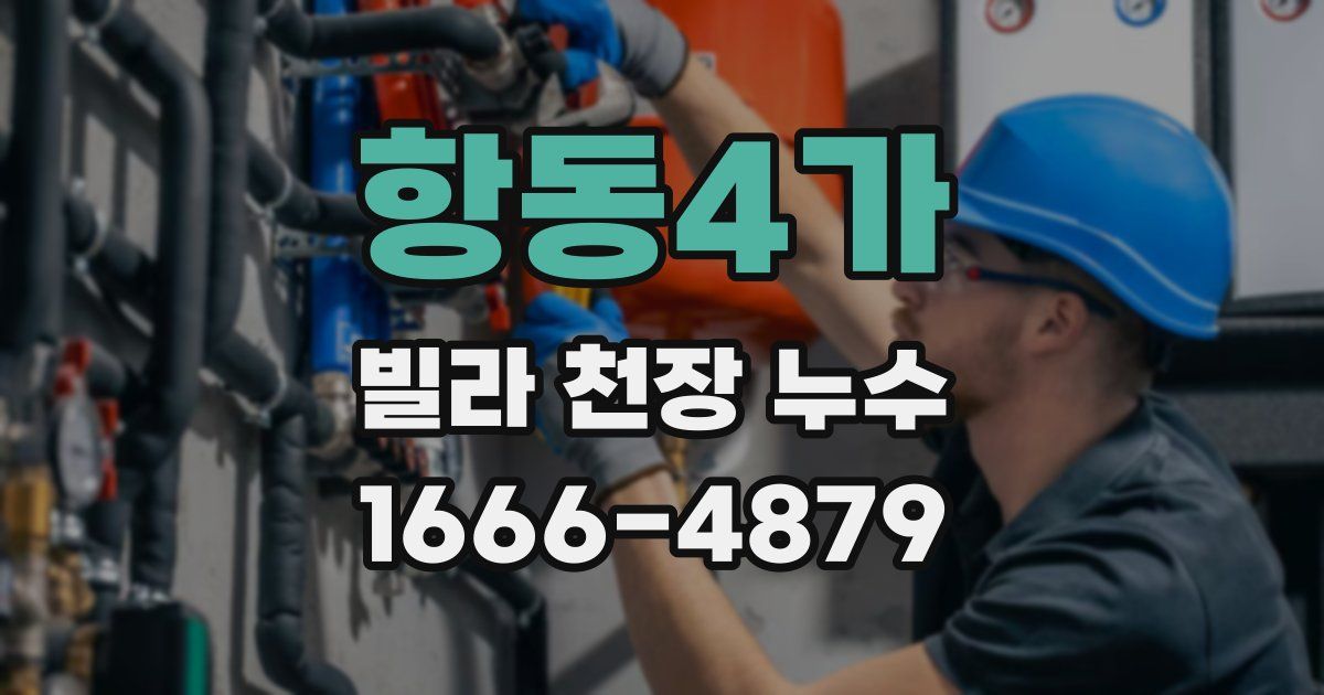 항동4가 빌라 천장 누수