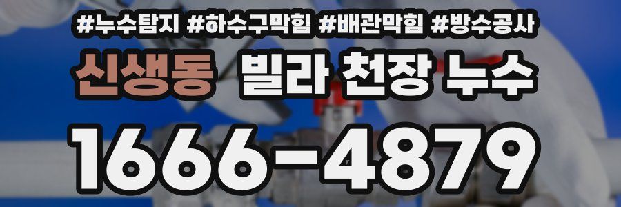 신생동 빌라 천장 누수