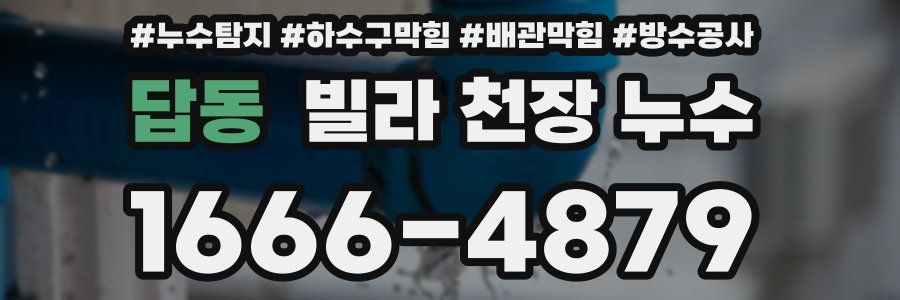 답동 빌라 천장 누수