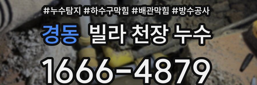 경동 빌라 천장 누수