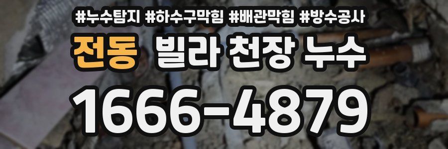 전동 빌라 천장 누수