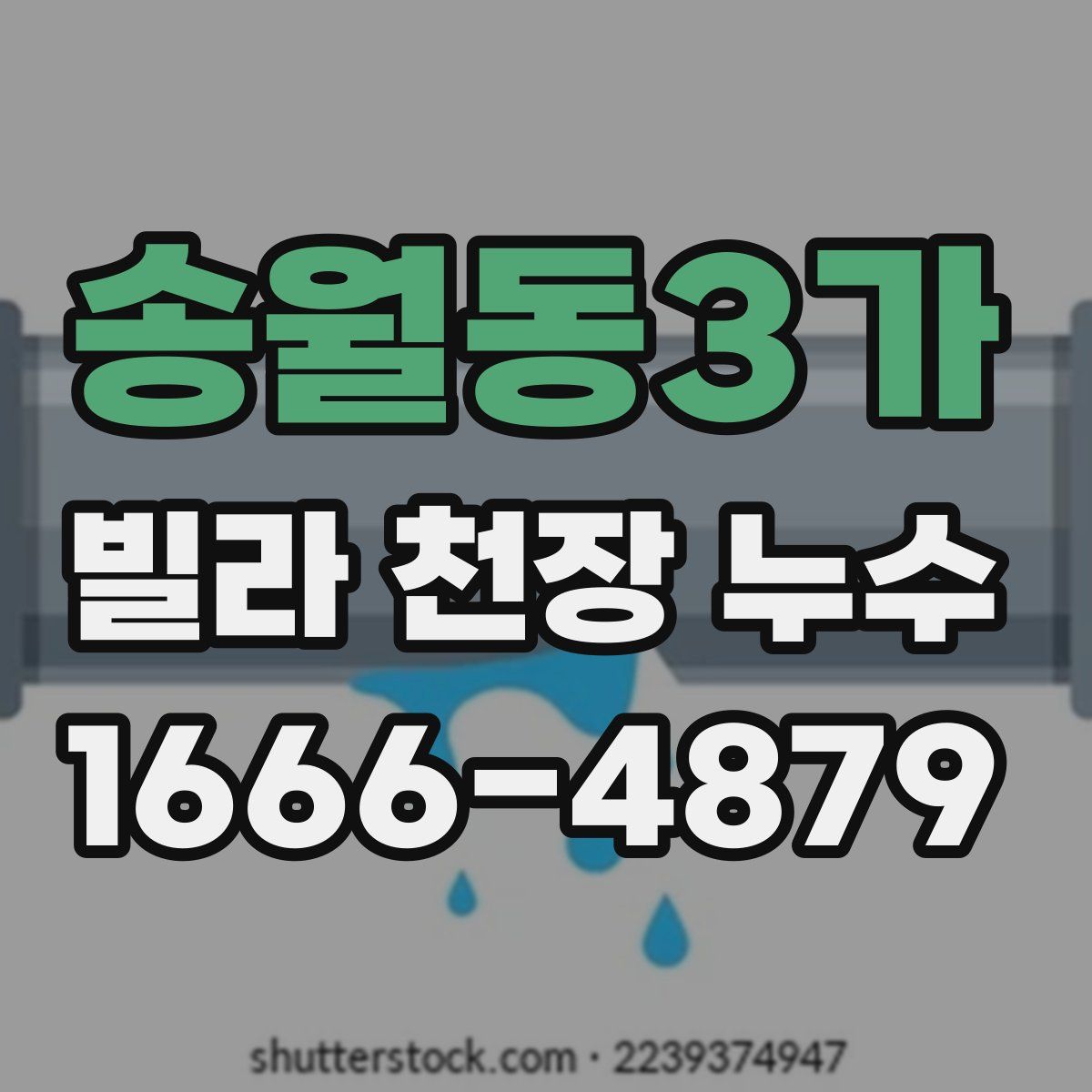 송월동3가 빌라 천장 누수