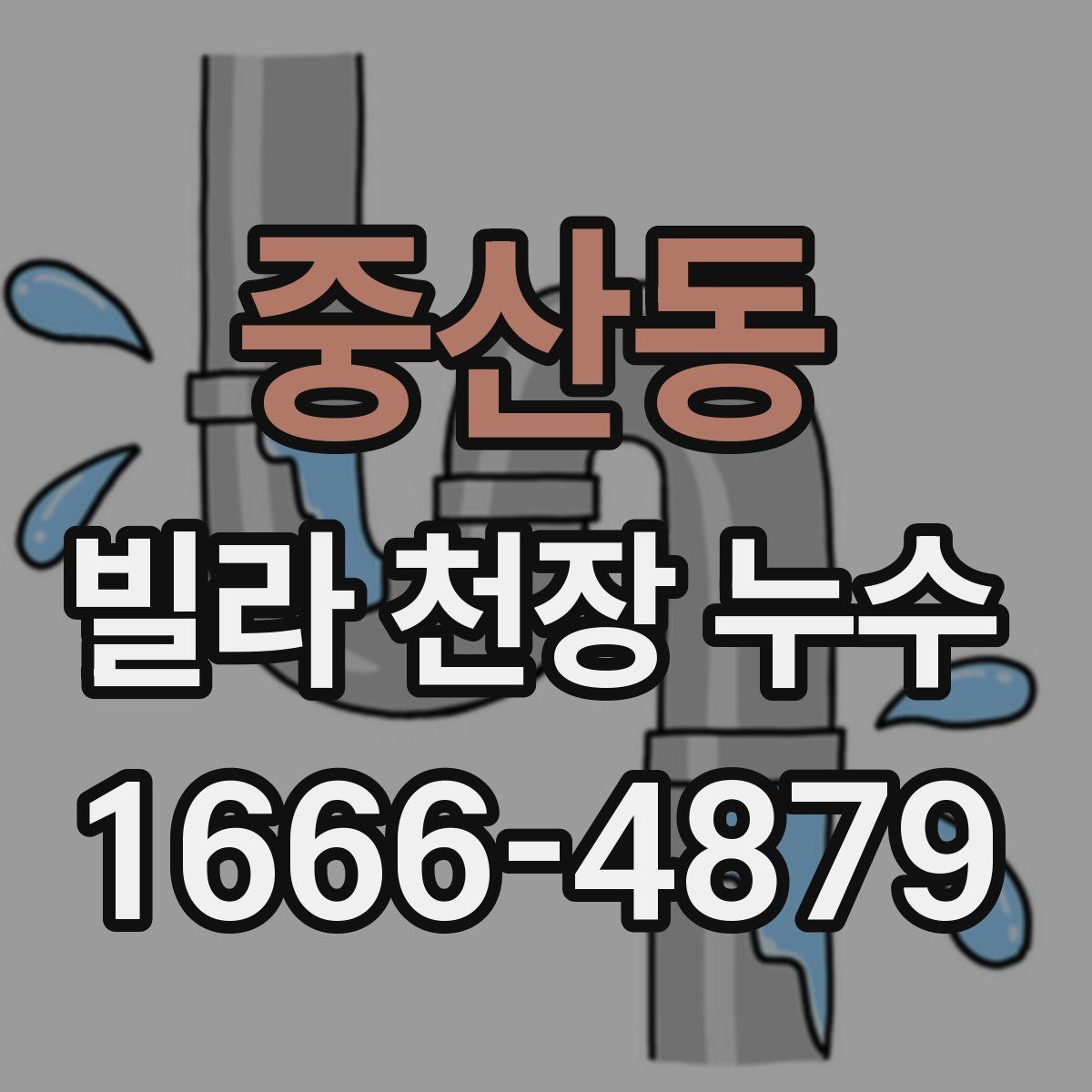 중산동 빌라 천장 누수