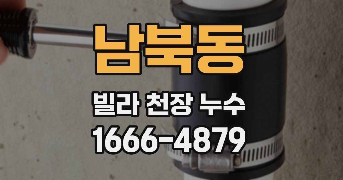 남북동 빌라 천장 누수