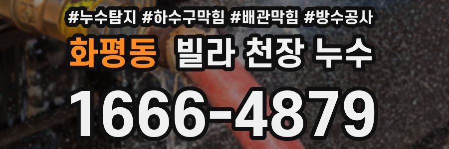 화평동 빌라 천장 누수