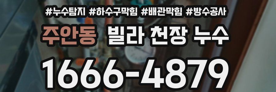 주안동 빌라 천장 누수