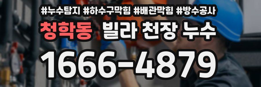청학동 빌라 천장 누수