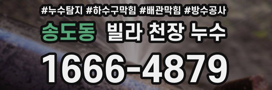 송도동 빌라 천장 누수
