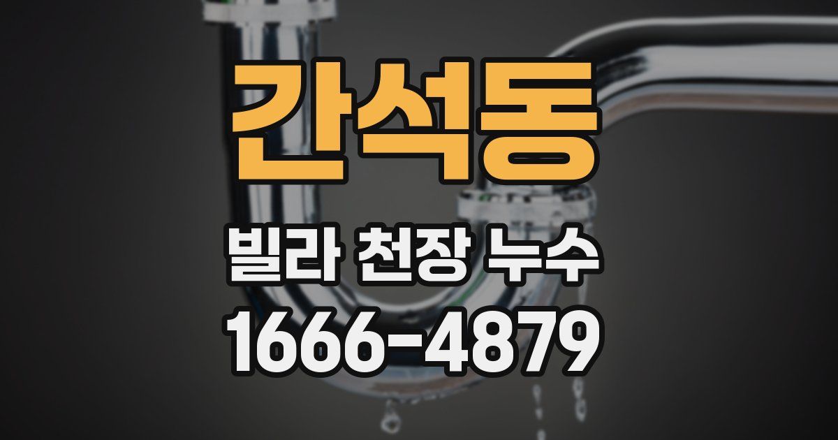 간석동 빌라 천장 누수
