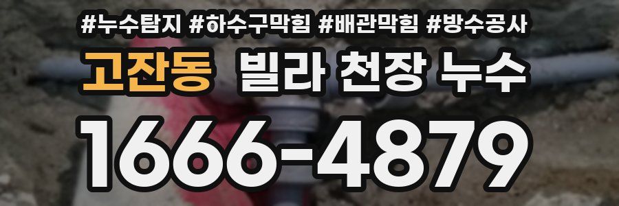 고잔동 빌라 천장 누수