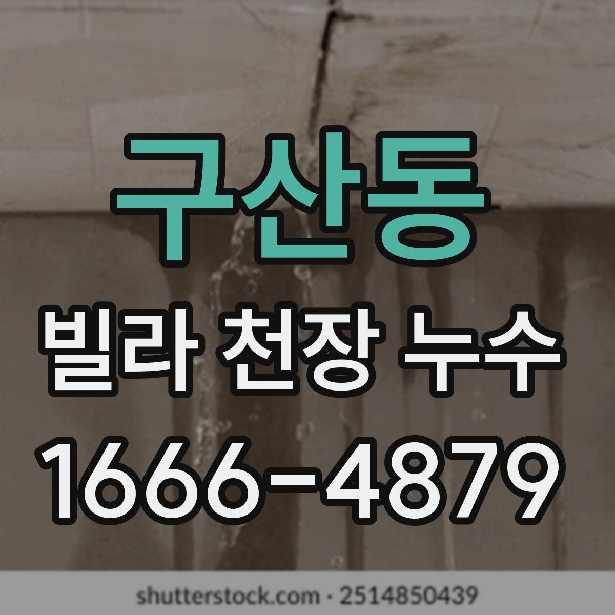 구산동 빌라 천장 누수