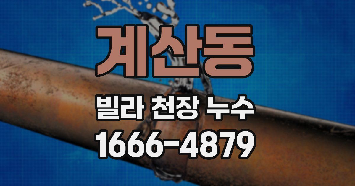 계산동 빌라 천장 누수