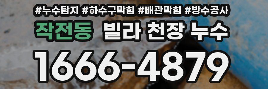 작전동 빌라 천장 누수