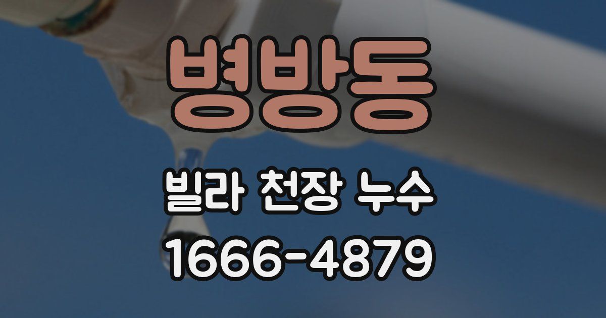 병방동 빌라 천장 누수