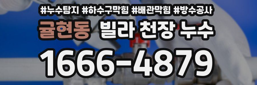 귤현동 빌라 천장 누수