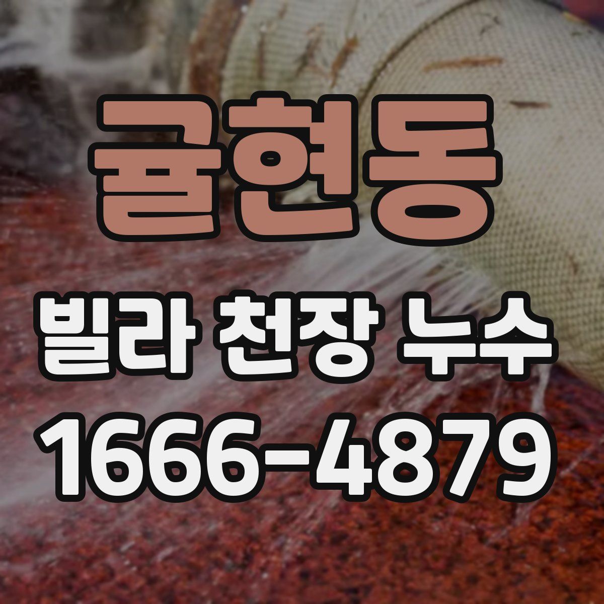 귤현동 빌라 천장 누수