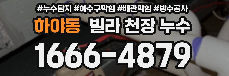 하야동 빌라 천장 누수