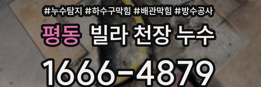 평동 빌라 천장 누수