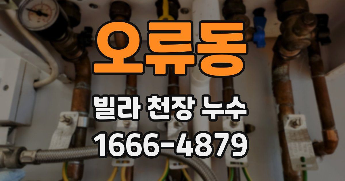 오류동 빌라 천장 누수