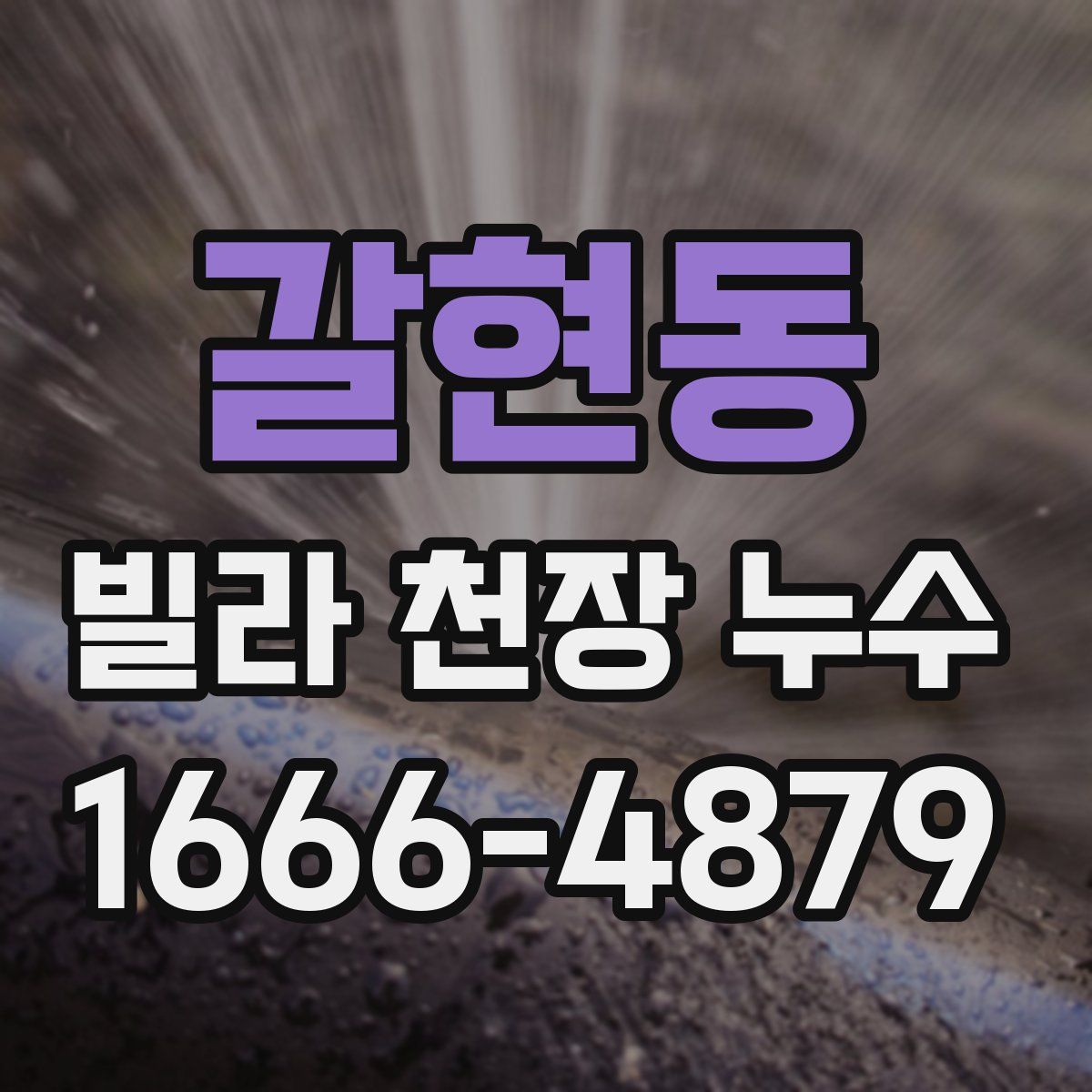 갈현동 빌라 천장 누수