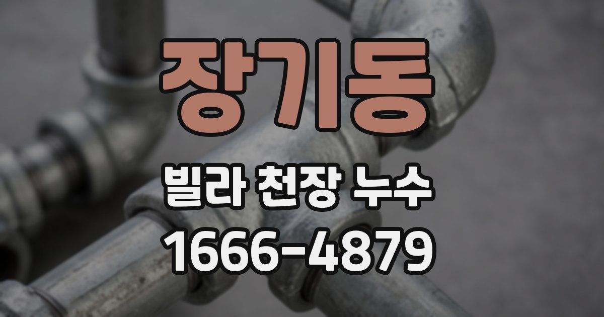 장기동 빌라 천장 누수