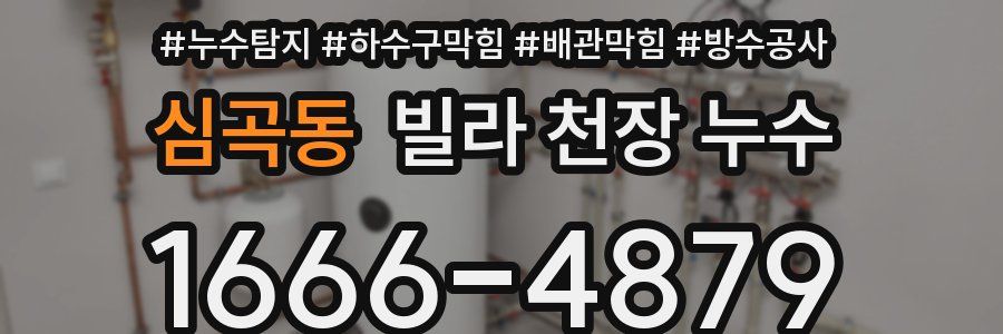심곡동 빌라 천장 누수