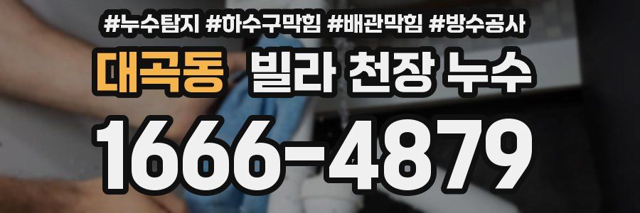 대곡동 빌라 천장 누수