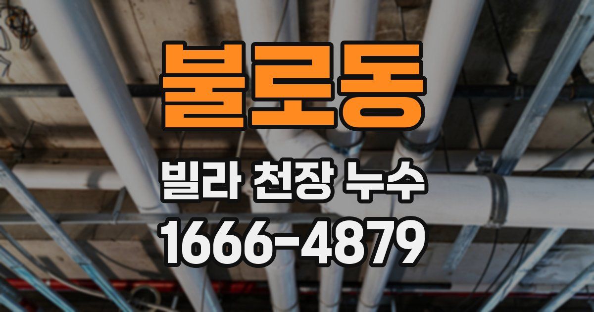 불로동 빌라 천장 누수