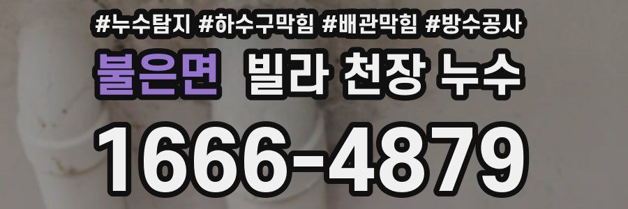 불은면 빌라 천장 누수