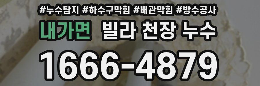 내가면 빌라 천장 누수