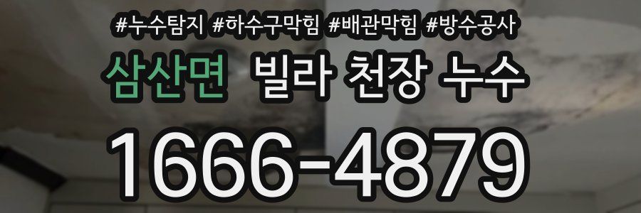 삼산면 빌라 천장 누수