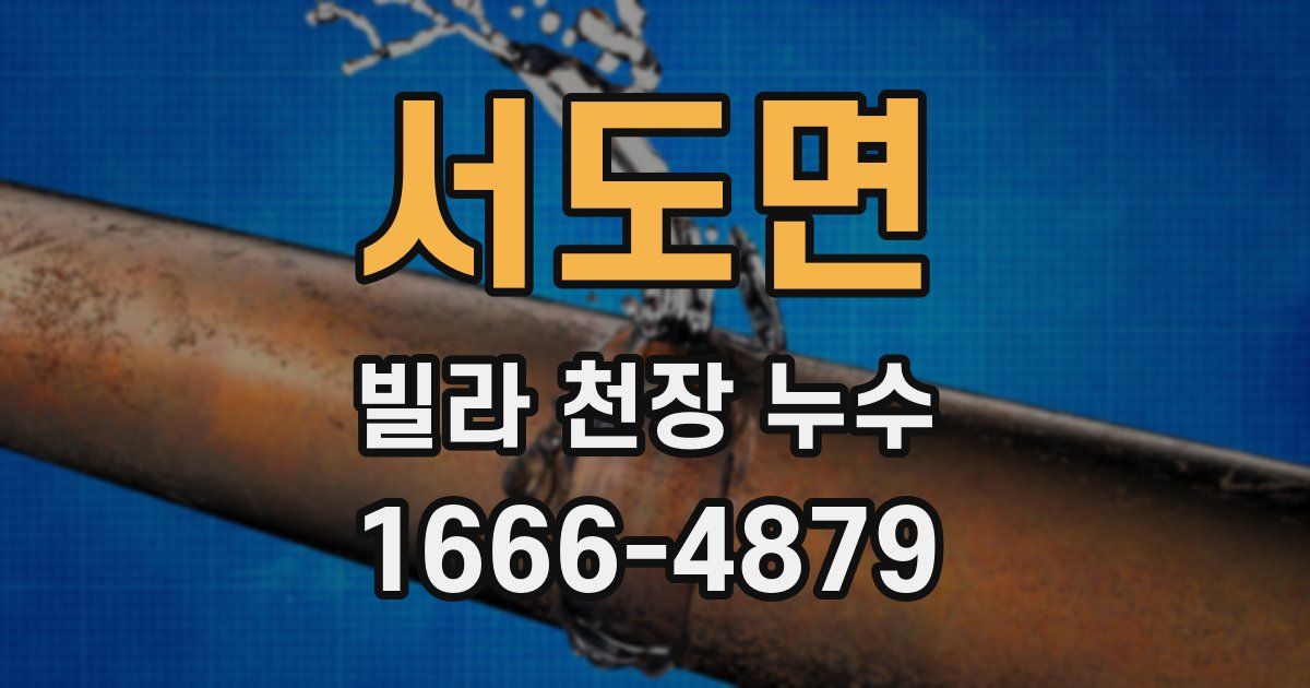 서도면 빌라 천장 누수