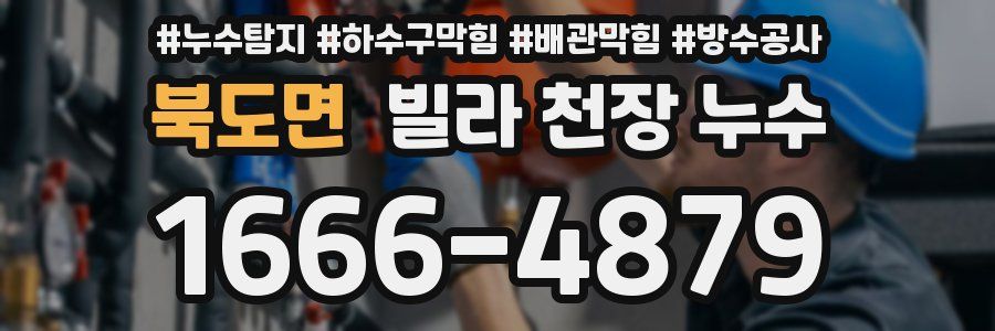 북도면 빌라 천장 누수