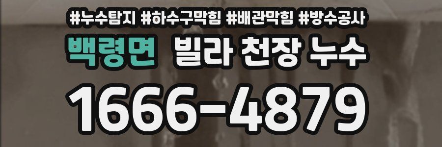 백령면 빌라 천장 누수