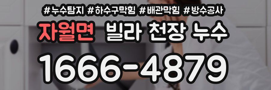 자월면 빌라 천장 누수
